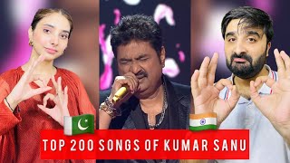 TOP 200 SONGS OF KUMAR SANU  PAKISTANI REACTION 🇵🇰 [upl. by Eyahs661]