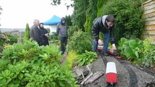 Model trains at Maurice and Jennifer Snells garden [upl. by Brucie722]