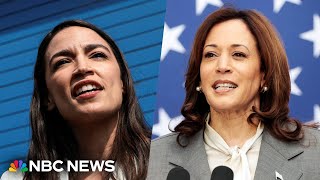 AOC endorses Harris as Democratic nominee [upl. by Einamrej]