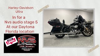 Harley Davidson ultra in for a NVS Audio stage 5 10 inch mid bass with sealed and ported bags [upl. by Jariah]