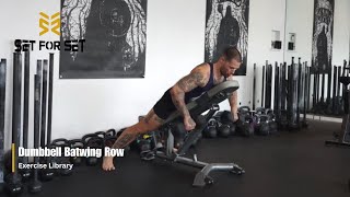 Dumbbell Batwing Row  SFS Exercise Library [upl. by Sergent]