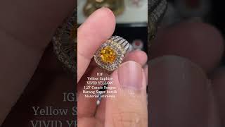 Yellow Sapphire Vivid yellow 127crt WA0818280904 yellowsapphire vividyellow indogemsfield [upl. by Henrie]