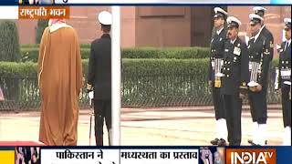 Saudi Arabia Crown Prince receives a ceremonial reception at the Rashtrapati Bhawan [upl. by Datha746]