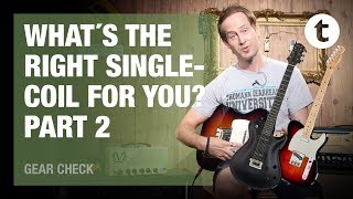 Comparing 7 Types of Single Coil Pickups  Part 2 Tele P90s Active Single Coils  Thomann [upl. by Annahavas]