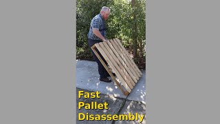 Fastest 1tool pallet disassembly [upl. by Romelle395]