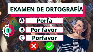 Examen de Ortografía✅😊 ¿Podrás responder todas🤔 testdeculturageneral quiz ortografía tips [upl. by Amil]