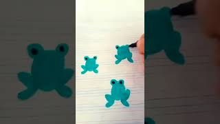 How to draw Life cycle of Frog Diagram drawing  step by step science poster tutorial  easy art [upl. by Silvie]