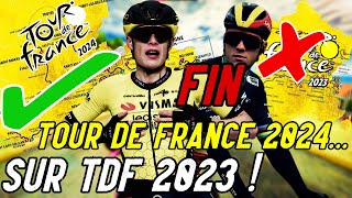 TOUR DE FRANCE 2024 sur TDF 2023   LA FIN [upl. by Bowles]