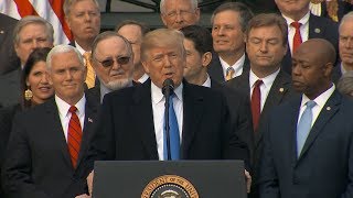 President Donald Trump delivers remarks on GOP tax bill ABC News [upl. by Eceinhoj955]