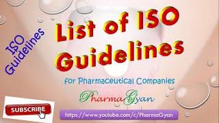 ISO Guidelines List [upl. by Feldt]