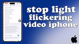 How to stop light flickering in video iphone [upl. by Drofnelg]