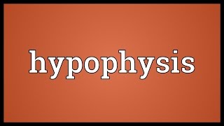 Hypophysis Meaning [upl. by Eenwat]