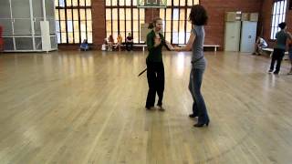 Oct 9 CrossStep Waltz Schottische  UT Intermediate Social Dance 2012 [upl. by Aivon]