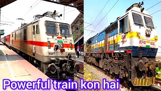 Electric vs Diesel Trains  Beautiful Curving Freight Trains  New Indian Railways [upl. by Ky622]