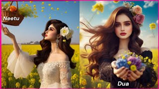 Girls dpz with Flowers part 4  Couple dp with Flowers [upl. by Waldon]