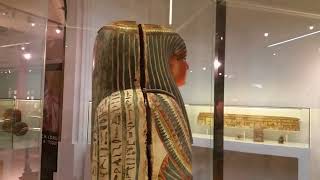 Padiashaikhets Coffin  Egyptian Death Magic Exhibit at the Nicholson Museum Sydney [upl. by Ettenil]