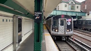 A Coney Island Bound R160A Q Train Makes A Stop At Cortelyou Road [upl. by Nnayllehs]