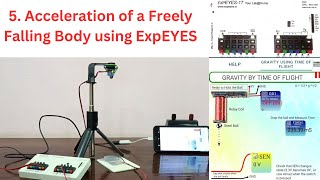 5 Acceleration of a Freely Falling Body Using ExpEYES [upl. by Einuj591]