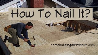 How Far Apart Should Nails Be When Nailing Subfloor Framing [upl. by Herbie136]