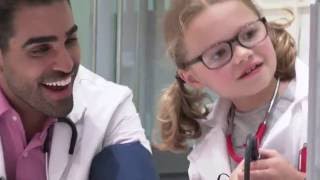 Sevenyearold cancer survivor Izzy fulfils her dream of becoming a doctor [upl. by Tippets]