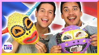 Puerto Ricans Try Making Vejigante Masks For The First Time [upl. by Ycnaffit]