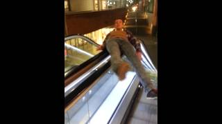 THE BEST Escalator Spin trick EVERwait for it [upl. by Severn]