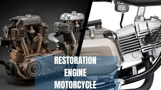 Restoration Engine Motorcycle hero Honda Splendor 125cc 2 Stroke Finalization  4 [upl. by Phaidra743]