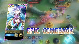 EPIC COMEBACK  NATAN GW DI LOCK EUDORA amp FRANCO  GAMEPLAY NATAN  Mobile Legend BangBang [upl. by Lib]