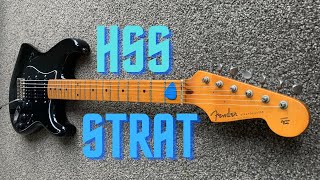 My first guitar setup A HSS Strat [upl. by Dorise551]