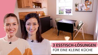 Drei EsstischLösungen für kleine Küchen  Smart gelöst 💡  INTERIYEAH [upl. by Hijoung]