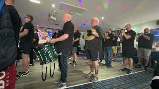 Greengairs Thistle at Carrickfergus Rangers Supporters Club [upl. by Anallese]