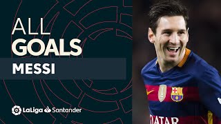 TODOS los GOLES de MESSI en LALIGA 🌟 [upl. by Garv]