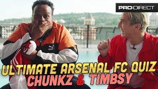 CHUNKZ VS TIMBSY  ULTIMATE ARSENAL FC QUIZ CHALLENGE [upl. by Sac]