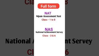 Full Form of NAT amp NASshortfeed [upl. by Rinaldo298]