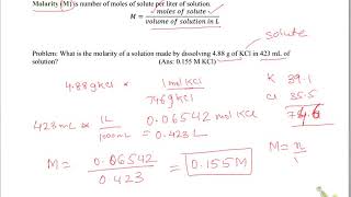 83Molarity and Dilution [upl. by Collette651]