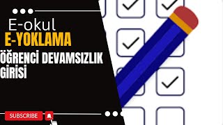 e okul eyoklama uygulaması ile öğretmenin devamsızlık girişi [upl. by Wendelin714]