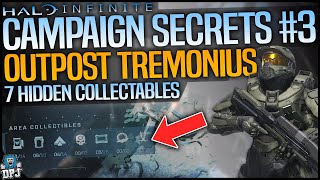 Halo Infinite ALL SECRETS IN OUTPOST TREMONIUS  OP WEAPON SPARTON CORES amp AUDIO LOGS  Full Guide [upl. by Strage470]