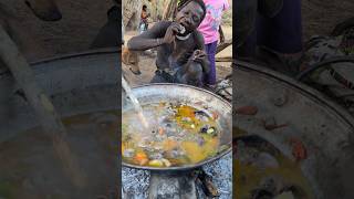 So delicious 😋🍲‼️ See how Hadza cooks their favorite meal today middle of nowhere ‼️😲hadzabetribe [upl. by Leacim]