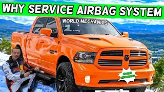 DODGE RAM WHY SERVICE AIRBAG SYSTEM WARNING DODGE RAM 1500 2500 3500 2013 2014 2015 2016 2017 2018 [upl. by Adnoloy]