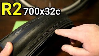 Bontrager R2 700x32c Tire Weight and Actual Size [upl. by Gardie]