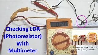 Checking LDR Photoresistor With Multimeter [upl. by Irrac]