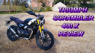 ★ 2024 TRIUMPH SCRAMBLER 400X REVIEW ★ [upl. by Onailime728]