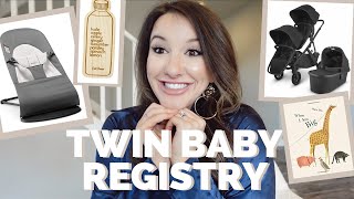 OUR BABY REGISTRY 2021  twin pregnancy  heather fern [upl. by Enavi]