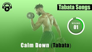 Tabata Songs  quotCalm Down Tabataquot w Tabata Timer [upl. by Alikee]