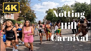 Notting Hill Carnival London  4K Walk 2024 [upl. by Irrahs426]