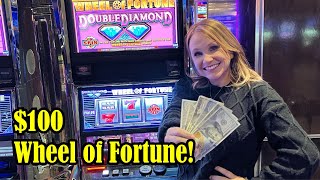 Jackpot Success Story 100 to Big Win on Wheel of Fortune Slot  Staceysslotscom [upl. by Eitac]