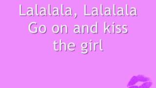 Kiss the girl  Ashley Tisdale with lyrics [upl. by Osnofledi]