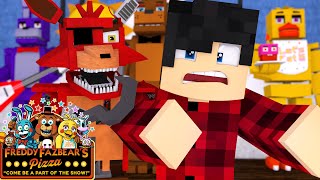 Minecraft PIZZARIA FREDDY  O FOXY QUER ME MATAR EP10 five night at freddy [upl. by Esirahc826]