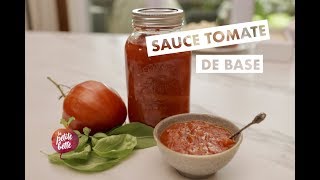 RECETTE SAUCE TOMATE MAISON 🍅 SAUCE TOMATE DE BASE recette La petite bette [upl. by Lenssen]