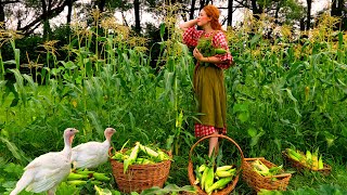 Summer in Rural Iowa 🌽 Canning Corn Pizza Recipe Hanging Laundry 🧺 ASMR [upl. by Adnylem]